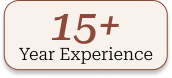 15+ Experience