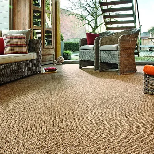 Modern wall to wall jute carpet in dubai